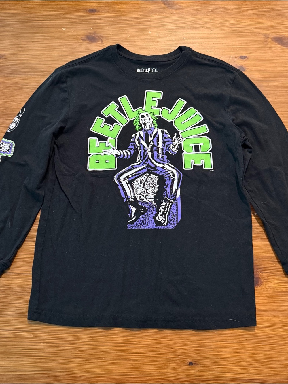 4/$13 Beetlejuice Long Sleeve Shirt - Medium